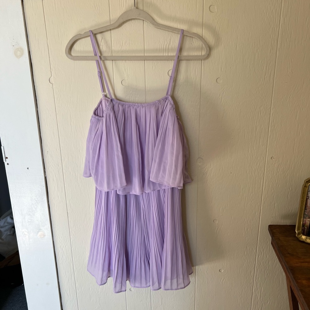 Lavender Pleated Romper